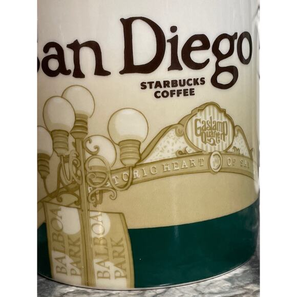 Starbucks San Diego 2009 Coffee Mug Collector Series Global Icon 16 oz NO BOX - Picture 2 of 6